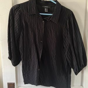 Black button down size M